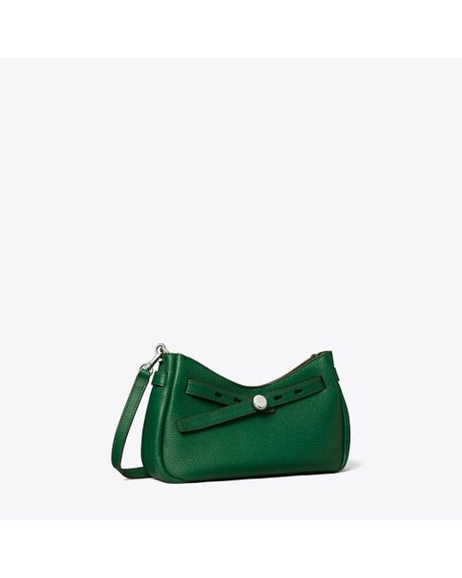 Tory Burch Green Romy Zip Top Crossbody, One Size