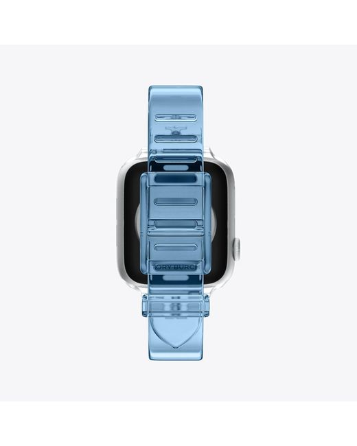 Tory Burch Blue Single T Jelly Band For Apple Watch