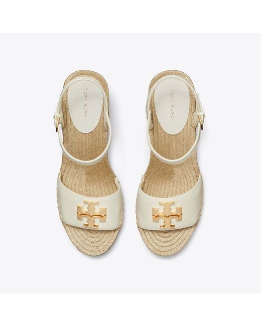 Tory Burch White Eleanor Wedge Espadrille