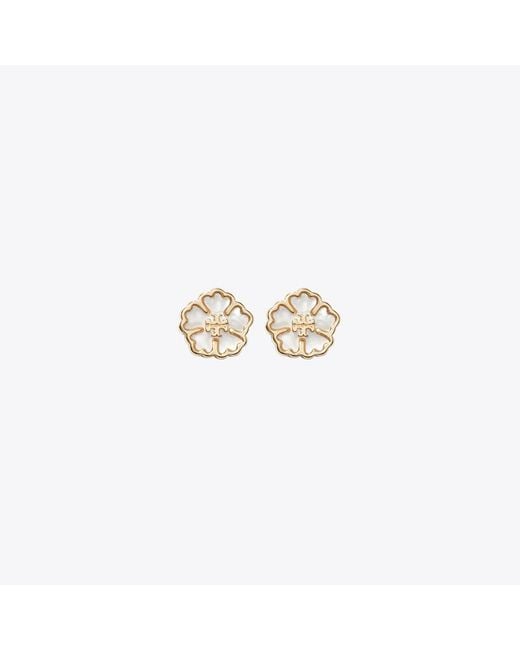 Tory Burch White Forget Me Not Bracelet And Earrings Gift Set