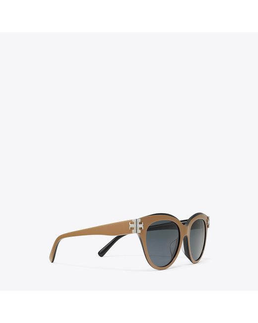 Tory Burch Gray Bio-Based Phantos Sunglasses