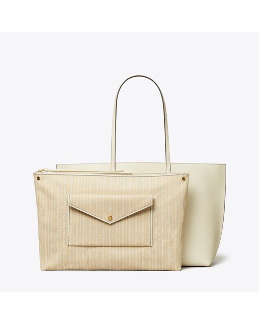 Tory Burch White Perry Tote, One Size