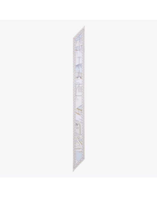 Tory Burch White The Pool Ribbon Tie
