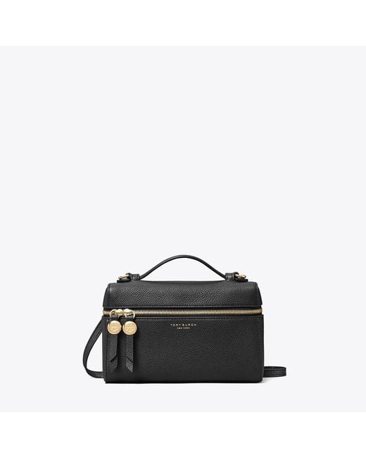 Tory Burch Black Slim Romy Top Handle Bag, One Size
