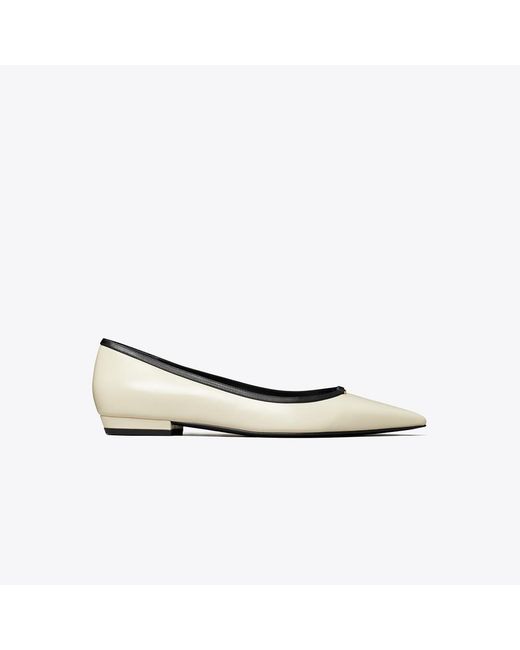 Tory Burch Multicolor Double T Buckle Flat