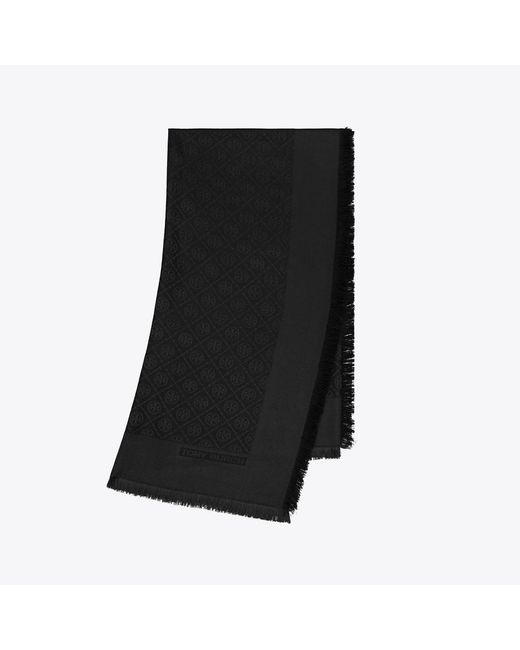 Tory Burch Black T Monogram Jacquard Traveler, One Size