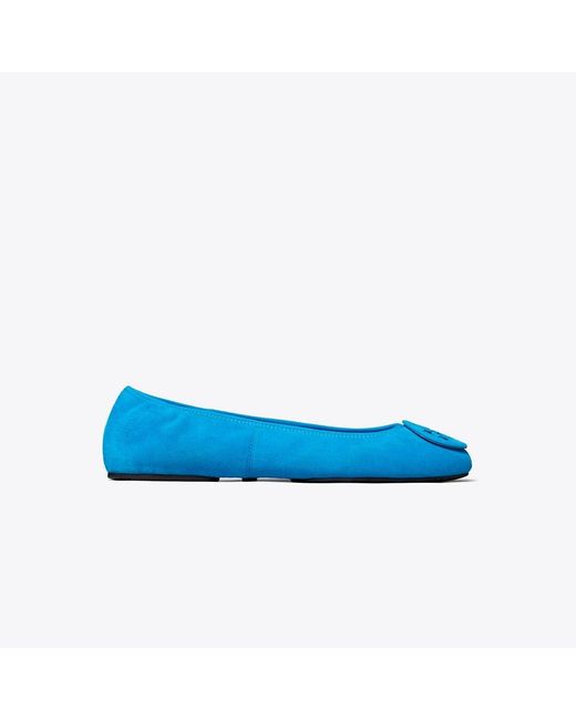 Tory Burch Blue Reva Travel Ballet