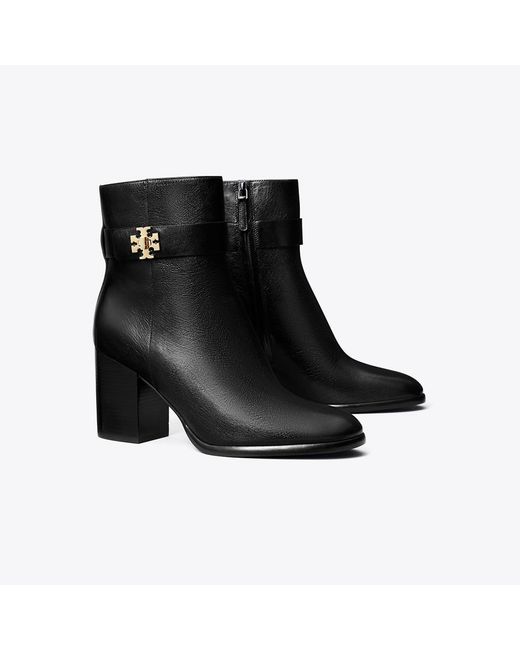 Tory Burch Black Turnlock Heeled Ankle Boot