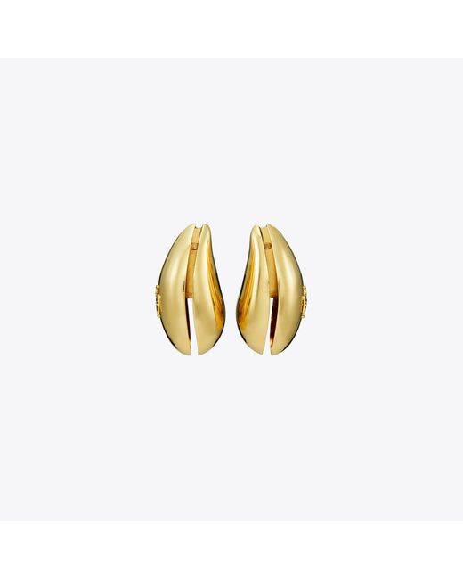 Tory Burch Metallic Pierced Earrings, One Size