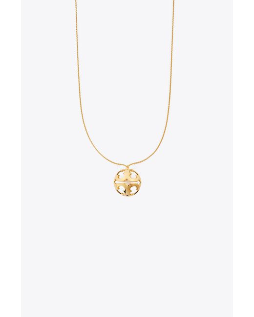 Tory Burch MILLER PAVÉ LOGO DELICATE NECKLACE, 女裝, 飾物及配件, 頸鍊- Carousell