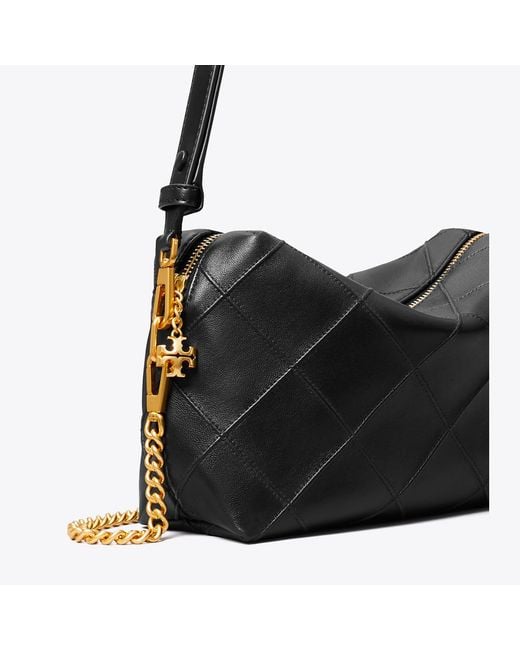 Tory Burch Black Large Fleming Soft Crossbody Bag
