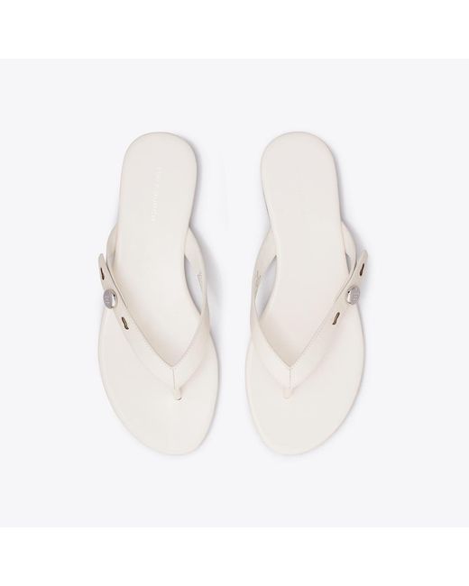 Tory Burch White Romy Flip-Flop
