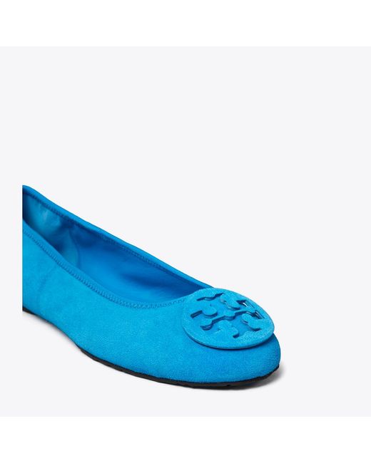 Tory Burch Blue Reva Travel Ballet