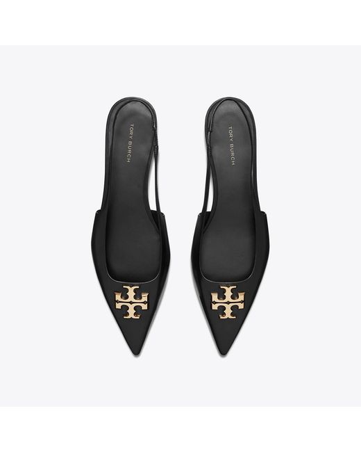 Tory Burch Black Eleanor Slingback Flat