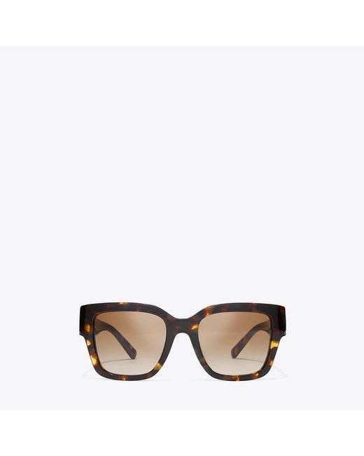Tory Burch Pink Miller Square Sunglasses