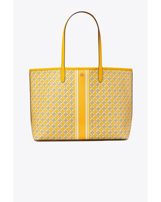 Tory Burch Geo Logo Tote in Yellow Lyst Canada