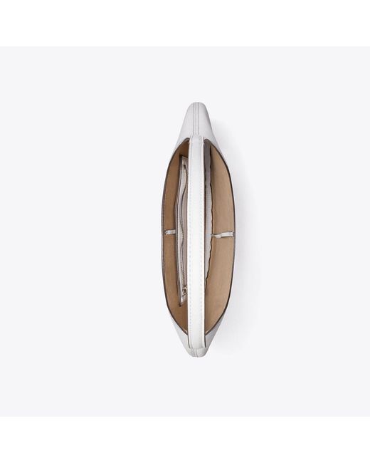 Tory Burch White Pierced Soft Bag