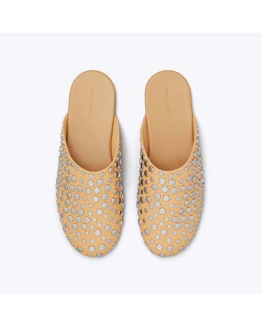 Tory Burch White Studded Mule for men