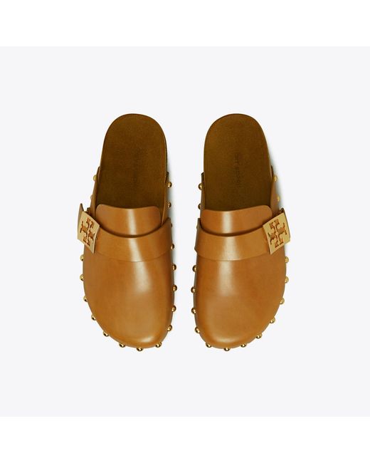 Tory Burch Brown Mellow Studded Mule