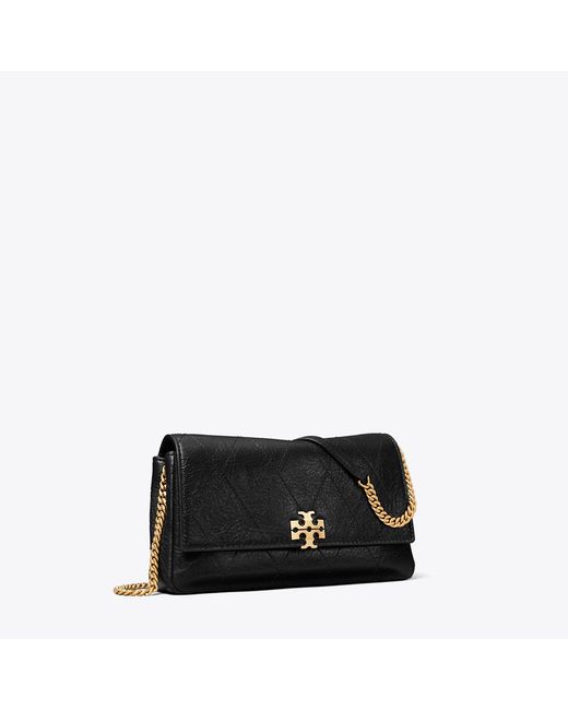 Tory Burch Black Charlie Quilted Chain Crossbody