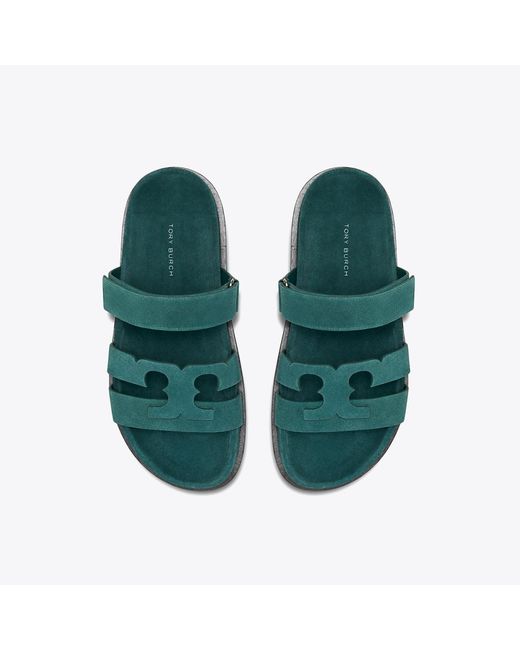 Tory Burch Green Ines Sport Slide