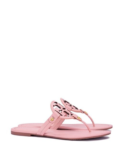 Tory Burch Pink Miller Sandal, Leather