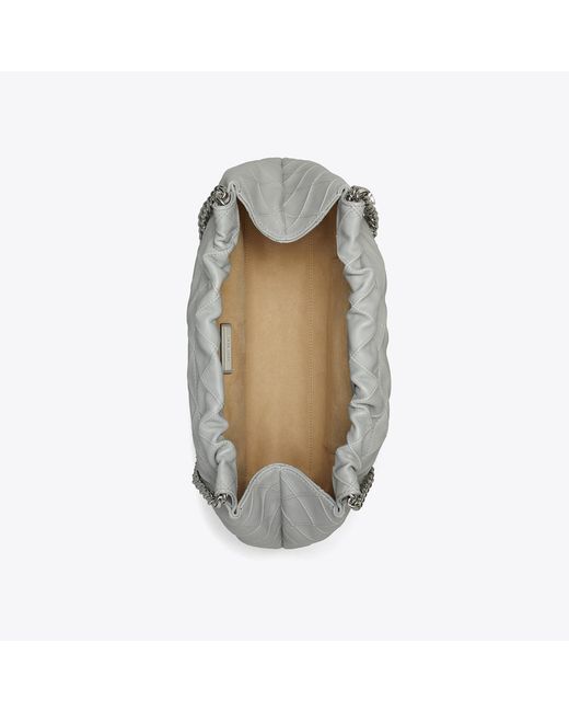 Tory Burch Gray Fleming Soft Hobo Bag, One Size