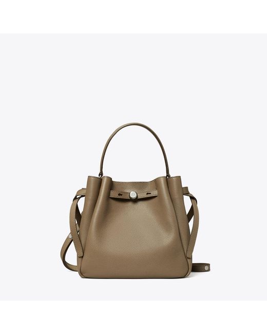 Tory Burch Natural Romy Bucket Bag, One Size