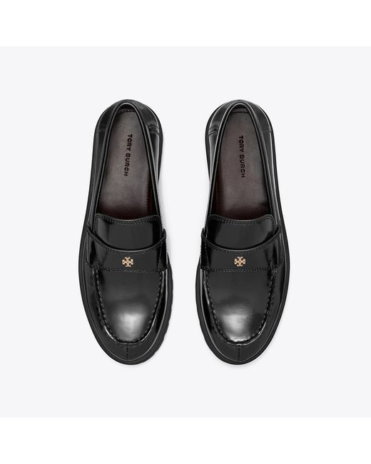 Tory Burch Black Classic Lug Loafer