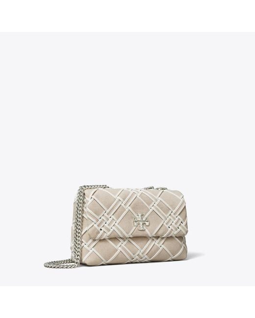 Tory Burch Multicolor Small Kira Woven Canvas Convertible Shoulder Bag