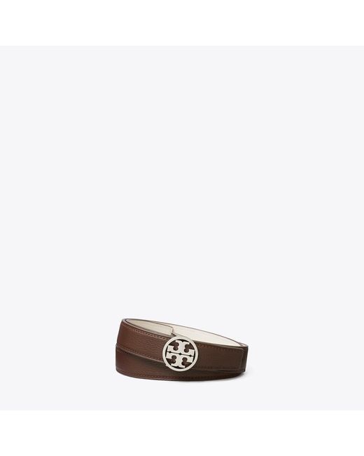 Tory Burch Brown 1" Miller Reversible Belt