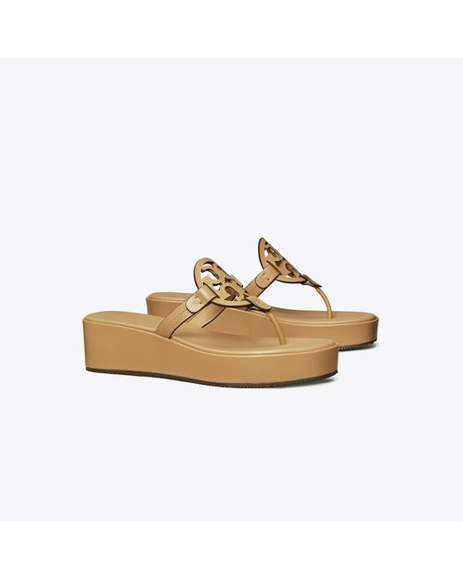 Tory Burch Metallic Miller Wedge Sandal