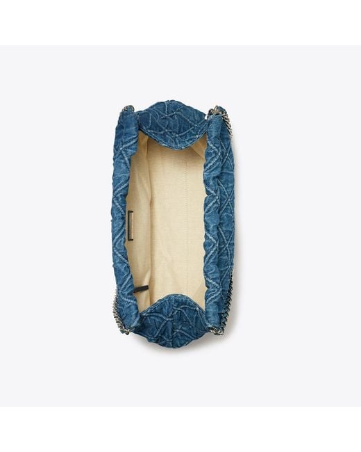 Tory Burch Blue Fleming Soft Hobo Bag, One Size