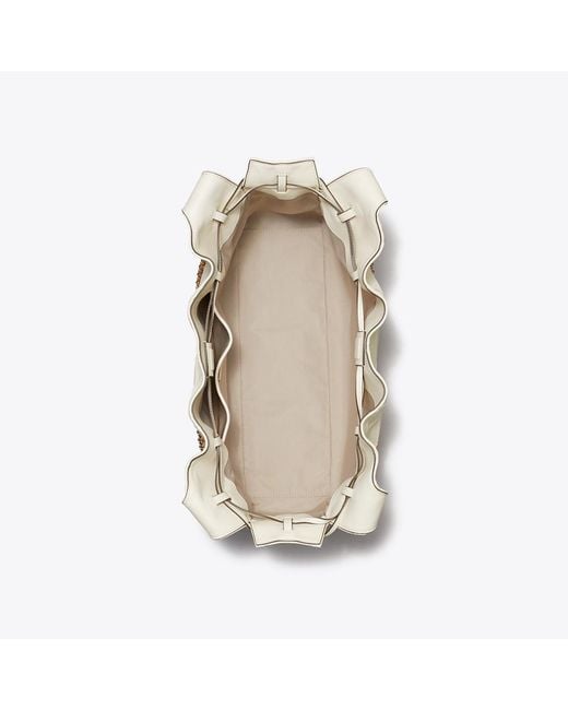 Tory Burch Natural Large Fleming Tote, One Size
