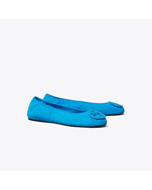 Tory Burch Blue Reva Travel Ballet