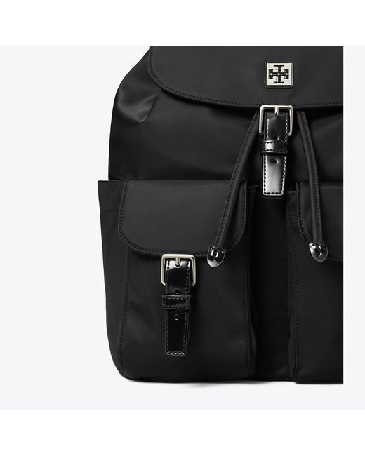Tory Burch Black Virginia Backpack