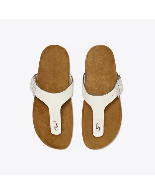 Tory Burch Brown Mellow T-Strap Sandal