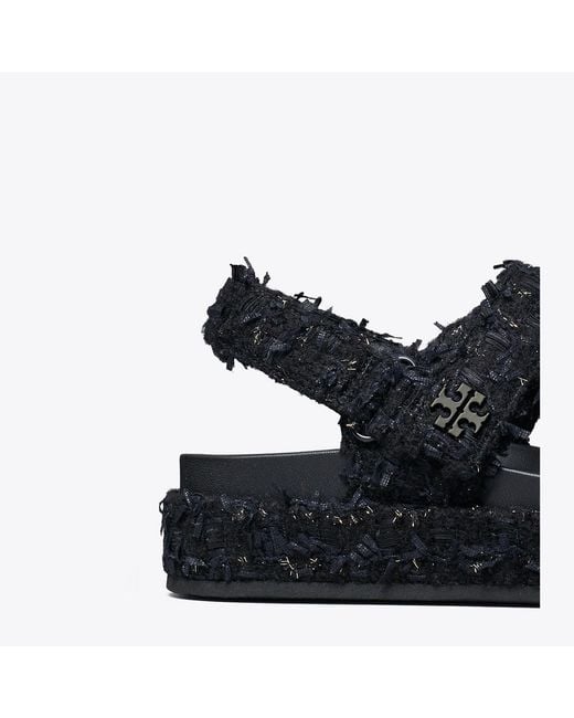 Tory Burch Black Kira Burch Sandal