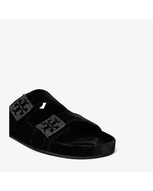 Tory Burch Black Mellow Pavé Sandal