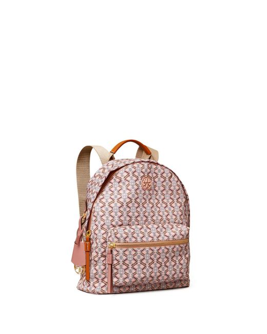 Tory Burch Piper Printed Small Zip Backpack | Lyst