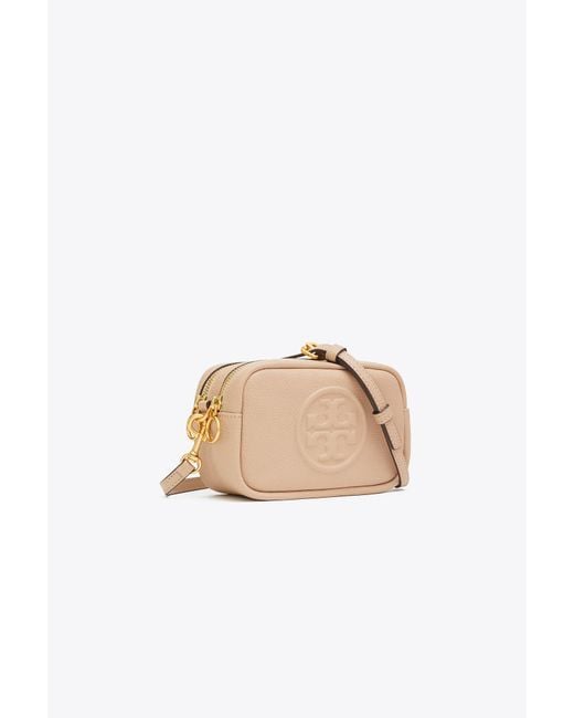 Tory Burch Perry Bombe Mini Bag in Natural