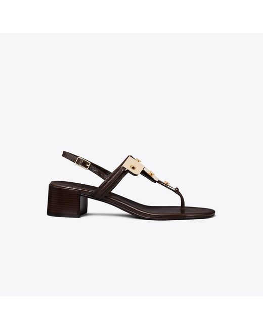 Tory Burch Brown Gladiator Capri Heeled Sandal