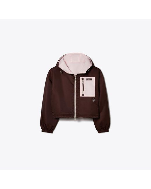 Tory Burch Pink Reversible Cropped Nylon Jacket