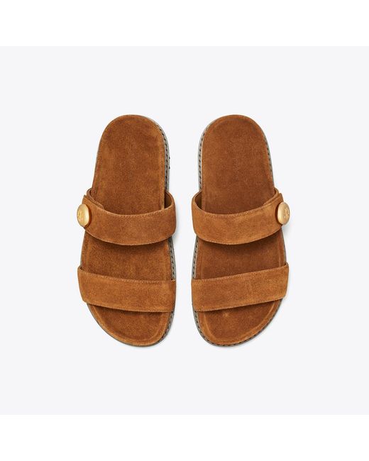 Tory Burch Brown Romy Burch Slide