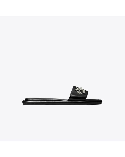 Tory Burch Black Turnlock Slide
