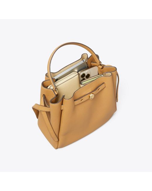 Tory Burch Natural Romy Bucket Bag, One Size