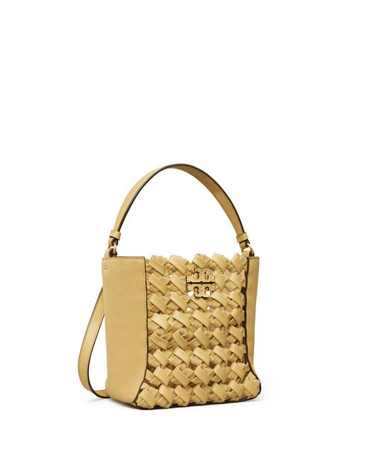 mcgraw embossed small bucket bag