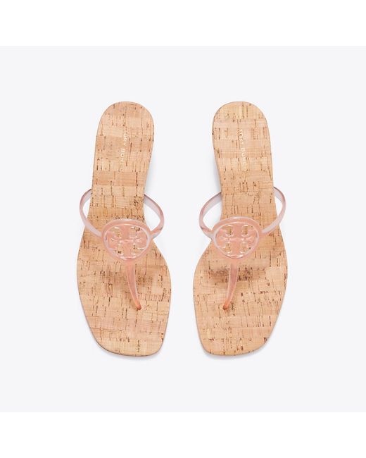 Tory Burch Pink Miller Jelly Kitten Heel
