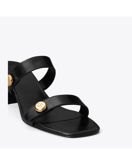 Tory Burch Black Romy Block-Heel Sandal