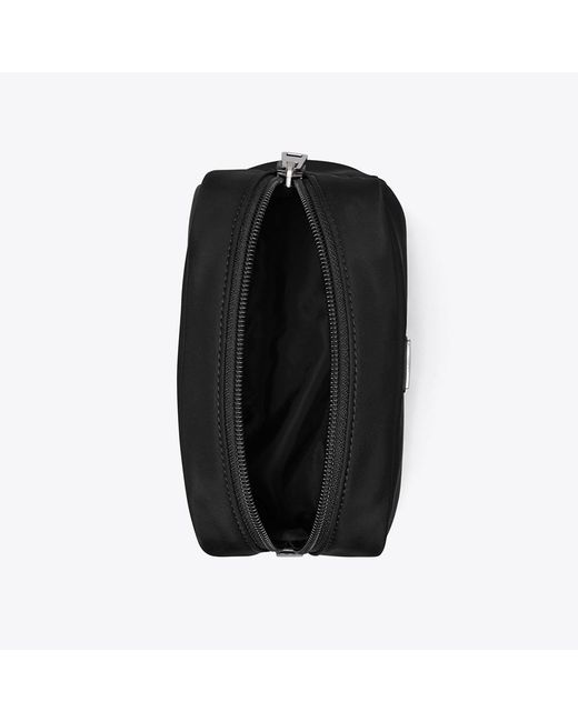 Tory Burch Black Virginia Cosmetic Case, One Size